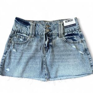 Rewash Denim mini skirt. Size 0 (24). NWT